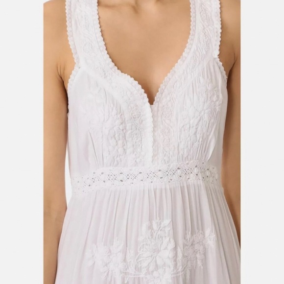 Roberta Roller Rabbit Persephone Maxi Dress Women’s XS White Cotton Crochet - Picture 2 of 13
